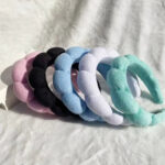 Scalico Bubble Spa Headband – Soft Plush Skincare Wrap