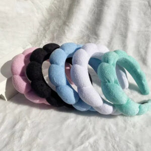 Scalico Bubble Spa Headband – Soft Plush Skincare Wrap